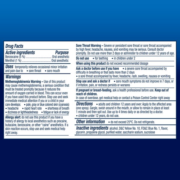 Vicks VapoCool Sore Throat Spray, 6oz