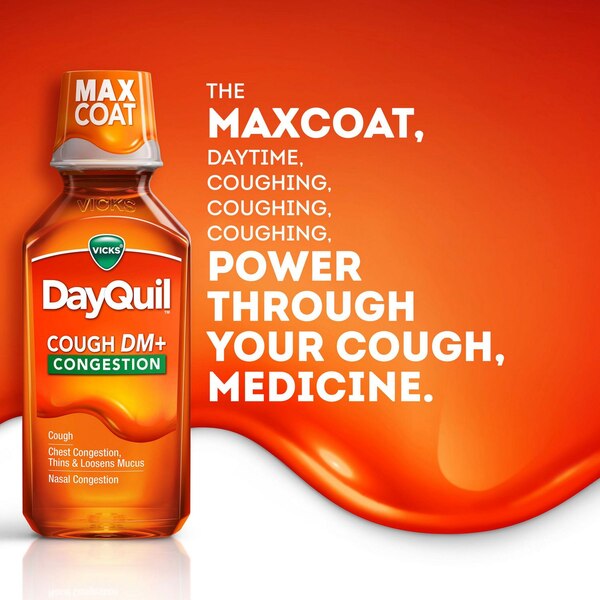 Vicks DayQuil Cough DM + Congestion Liquid, 12 OZ