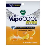 Vicks VapoCOOL Severe Sore Throat Medicated Drops, thumbnail image