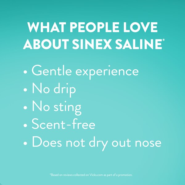 Vicks Sinex Saline Ultra Fine Nasal Mist, 5 OZ