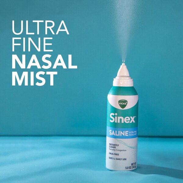 Vicks Sinex Saline Ultra Fine Nasal Mist, 5 OZ