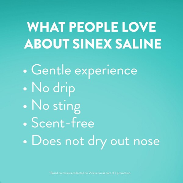 Vicks Sinex Saline Ultra Fine Nasal Mist, 5 OZ