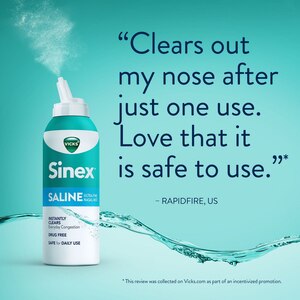 Vicks Sinex Saline Ultra Fine Nasal Mist, 5 OZ