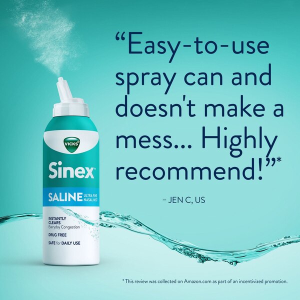 Vicks Sinex Saline Ultra Fine Nasal Mist, 5 OZ