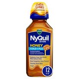 Vicks NyQuil Severe Cold & Flu Liquid, Honey, 12 OZ, thumbnail image