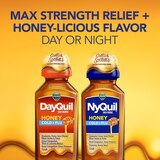 Vicks DayQuil and NyQuil Severe Cold & Flu Liquid Combo Pack, Honey, 2 12 OZ bottles, thumbnail image