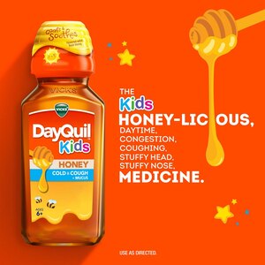 Vicks DayQuil Kids Cold & Cough + Mucus Liquid, Honey, 8 OZ
