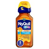 Vicks NyQuil Kids Cold and Cough + Congestion  Relief Made With Real Honey For Kids 6+, 8 OZ, thumbnail image