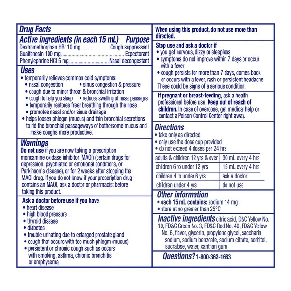 Vicks NyQuil Kids Cold and Cough + Congestion  Relief Made With Real Honey For Kids 6+, 8 OZ