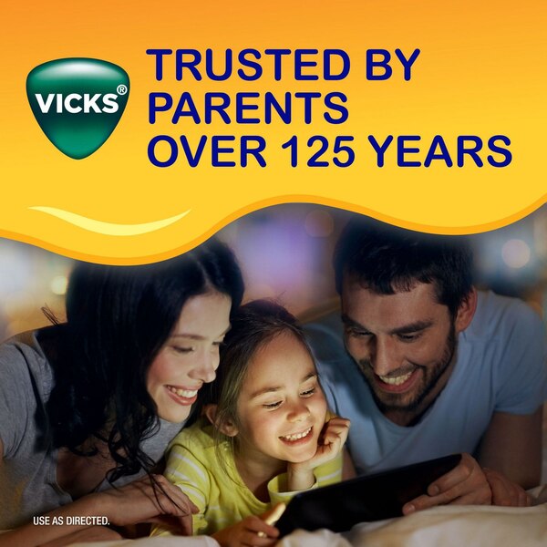 Vicks NyQuil Kids Cold and Cough + Congestion  Relief Made With Real Honey For Kids 6+, 8 OZ