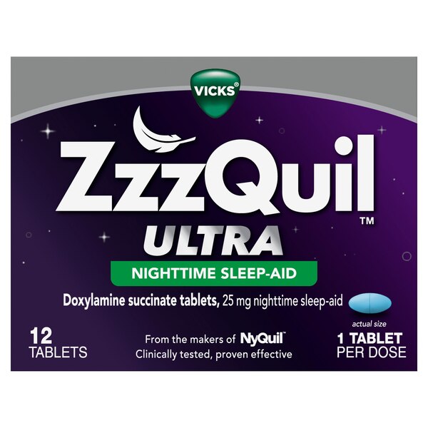 ZzzQuil Ultra Nighttime Sleep Aid Tablets, 12 CT