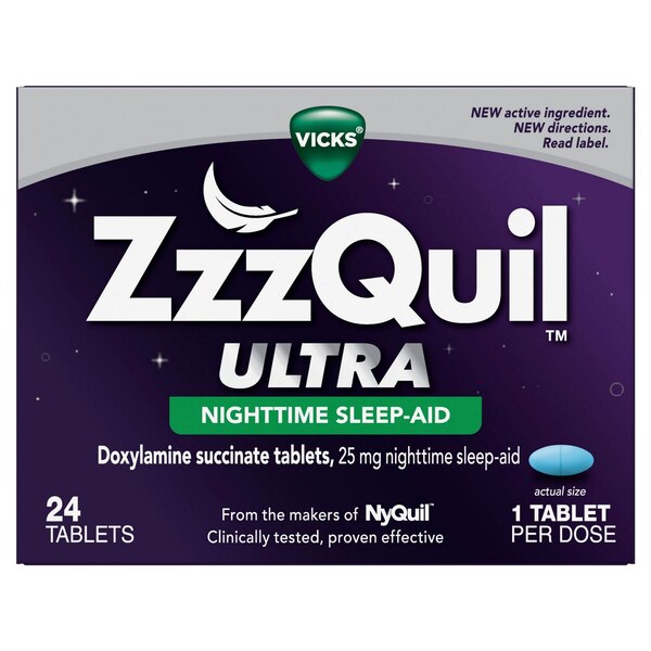 ZzzQuil Ultra Nighttime Sleep Aid Tablets, 24 CT