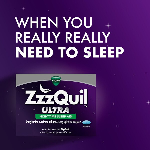 ZzzQuil Ultra Nighttime Sleep Aid Tablets, 24 CT