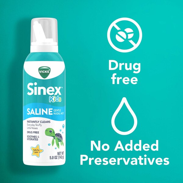 Vicks Children's Sinex Saline Gentle Nasal Mist, 5 OZ