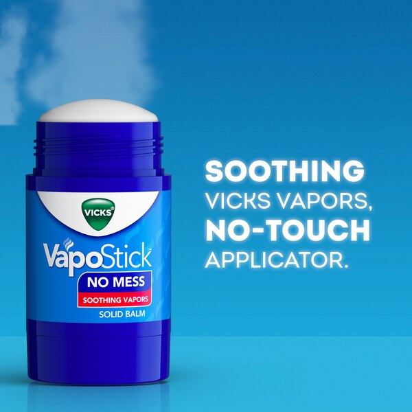 Vicks VapoStick Soothing Vapor No Mess Balm, 1.25 OZ