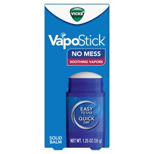 Vicks VapoStick Soothing Vapor No Mess Balm, 1.25 OZ