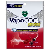 Vicks VapoCOOL Severe Sore Throat Medicated Drops, thumbnail image