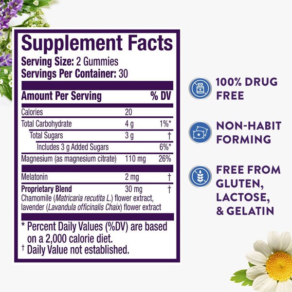 ZzzQuil PURE Zzz's Sleep + Mag with Ashwagandha, Tart Cherry, 60 Gummies