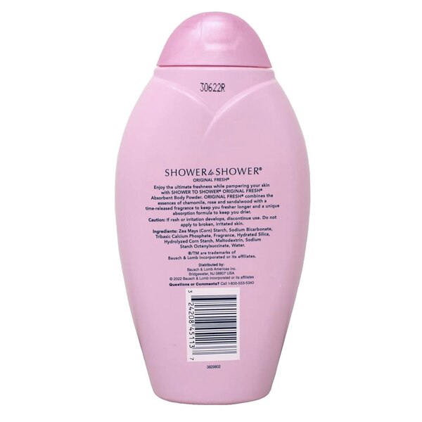 Shower to Shower Absorbent Body Powder, Original Fresh With Chamomile, 13 OZ