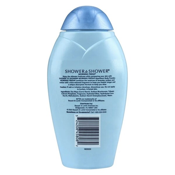 Shower to Shower Absorbent Body Powder, Morning Fresh With Lavender, 13 OZ