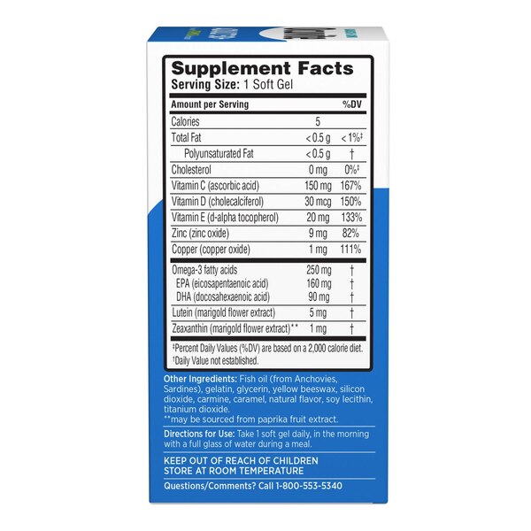 Ocuvite  Eye Vitamin & Mineral Supplement Adult