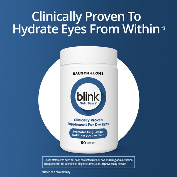 Blink NutriTears Supplement for Dry Eyes, 50 CT