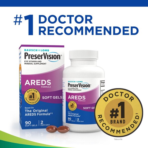 PreserVision Vitamin & Mineral Supplement AREDS Soft Gels