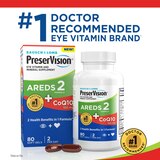 PreserVision AREDS 2 Formula + CoQ10 Vitamin & Mineral Supplement, 80 CT, thumbnail image