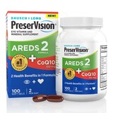 PreserVision AREDS 2 Formula + CoQ10 Vitamin & Mineral Supplement Soft Gels, 100 CT, thumbnail image