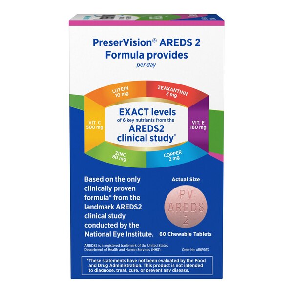 Preservision AREDS 2 Chewable, 60 CT