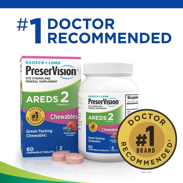 Preservision AREDS 2 Chewable, 60 CT