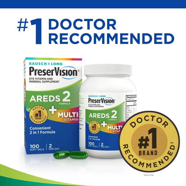 PreserVision Areds 2 Eye Multivitamin, 100 CT
