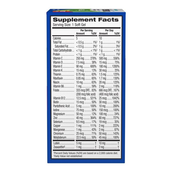 PreserVision AREDS 2 Formula + MultiVitamin, Vitamin & Mineral Supplement, 80 CT