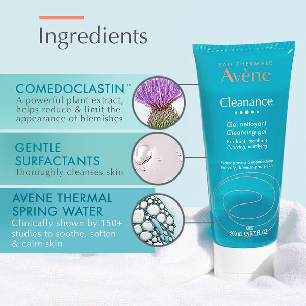 Avène Cleanance Cleansing Gel, 6.7 OZ 