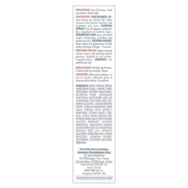 Avène Hyaluron Activ B3 Triple Correction Eye Cream,  0.5 OZ