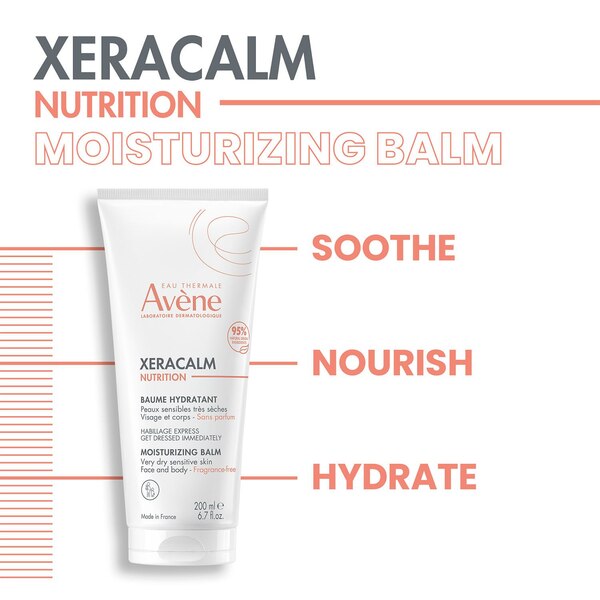 Avène XeraCalm Nutrition Moisturiziing Balm, 6.7 OZ