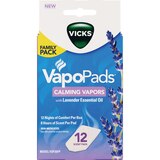 Vicks Calming Lavender VapoPad Family Pack, 12 CT, thumbnail image