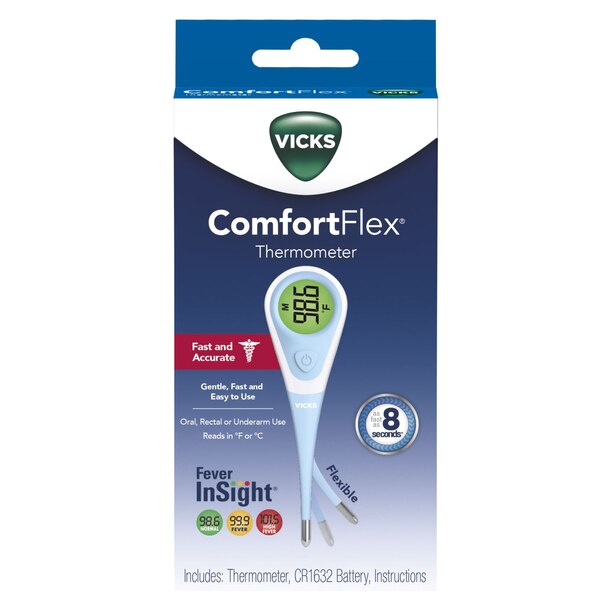 Vicks® ComfortFlex Thermometer with Fever InSight