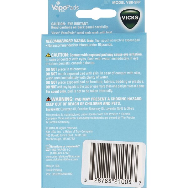Vicks Soothing Sleepy Time Comfort VapoPads, 12 CT