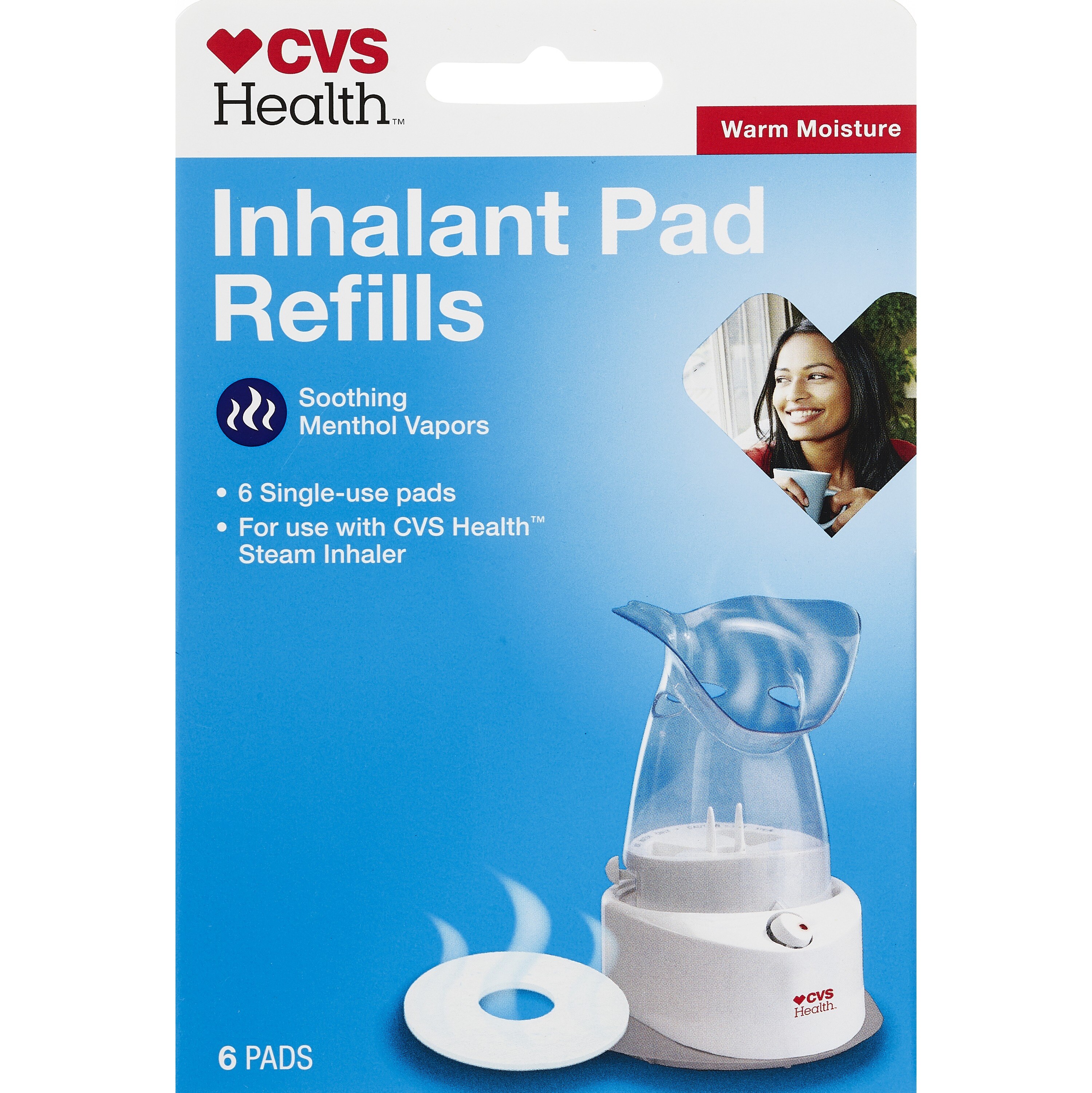 CVS Health - Almohadillas para inhalar de repuesto, 6 u.