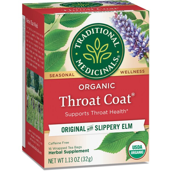 Traditional Medicinals Organic Throat Coat Herbal Tea, 16 ct, 1.13 oz