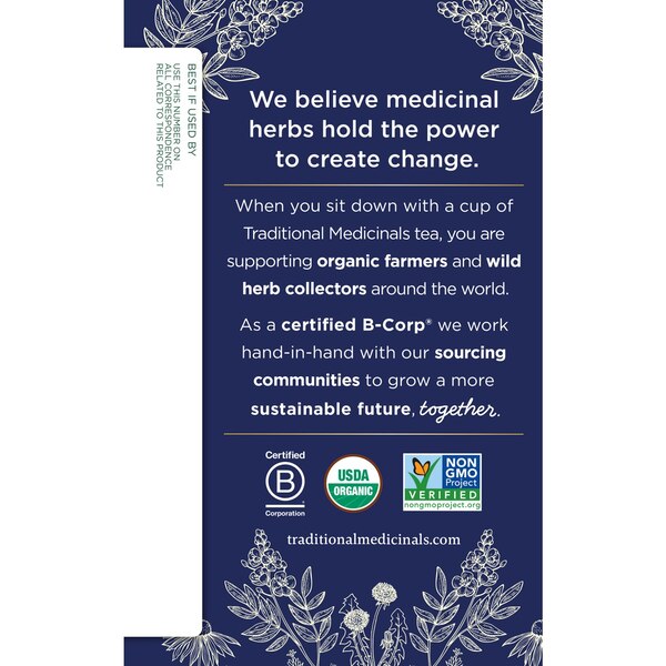 Traditional Medicinals Organic Nighty Night Caffeine Free Herbal Tea, 16 ct, 0.85 oz