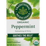 Traditional Medicinals Organic Peppermint Herbal Tea Bags, 16 ct, 0.85 oz, thumbnail image