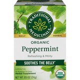 Traditional Medicinals Organic Peppermint Herbal Tea Bags, 16 ct, 0.85 oz, thumbnail image