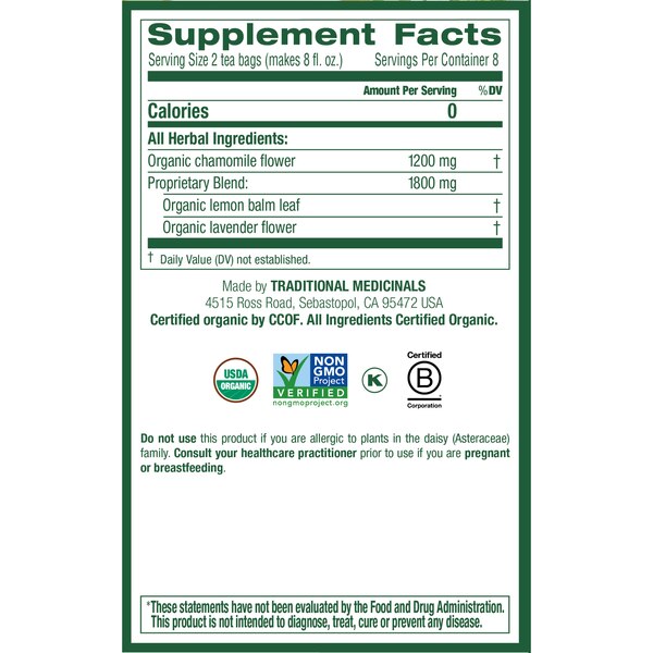 Traditional Medicinals Organic Herbal Tea