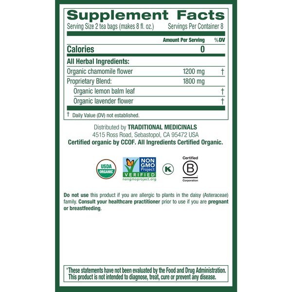 Traditional Medicinals Organic Herbal Tea