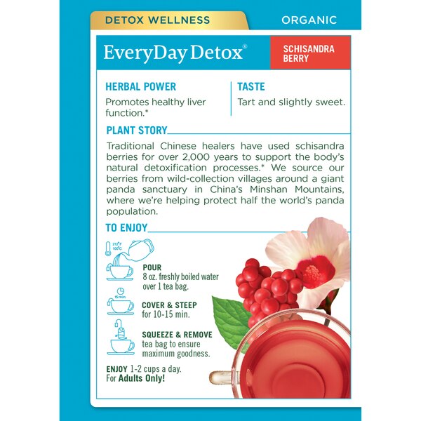 Traditional Medicinals Every Day Detox All Natural Herbal Tea, 16 ct, 0.85 oz