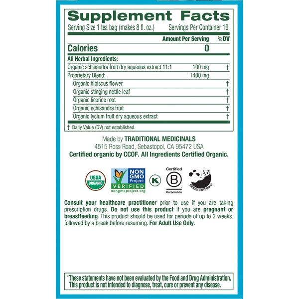 Traditional Medicinals Every Day Detox All Natural Herbal Tea, 16 ct, 0.85 oz