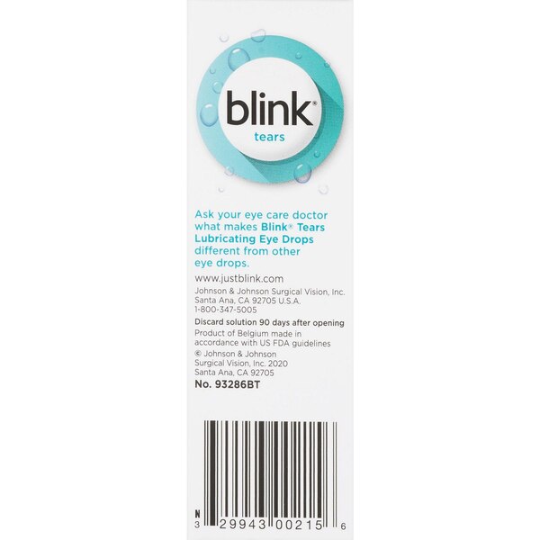 Blink Tears Lubricating Eye Drops, 0.5 OZ