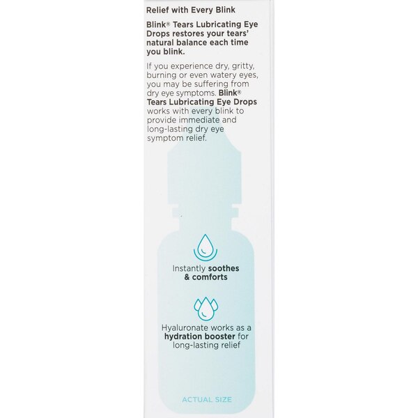 Blink Tears Lubricating Eye Drops, 0.5 OZ